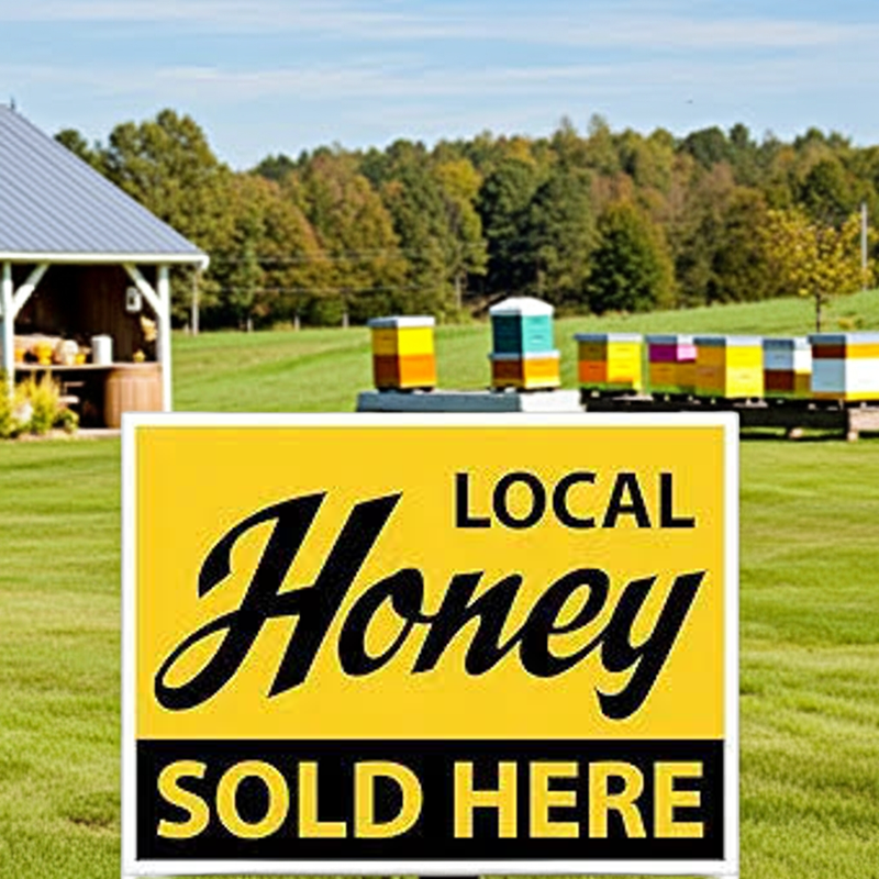 Load image into Gallery viewer, "Local Honey Sold Here" Sign  18" x 24"
