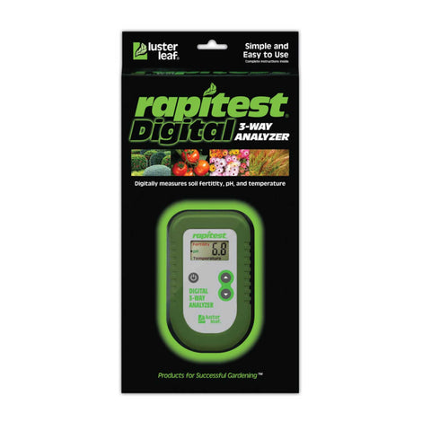 Luster Leaf Rapitest 3-Way Digital Analyzer 1836 from Bootstrap Farmer at GrowTime Garden Supply