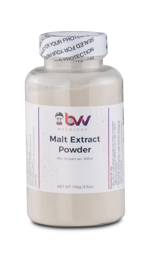 Malt extract powder for mushroom mycology