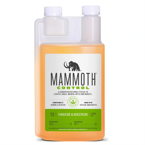 Mammoth Control 25(b) compliant pesticide/fungicide bottle, front