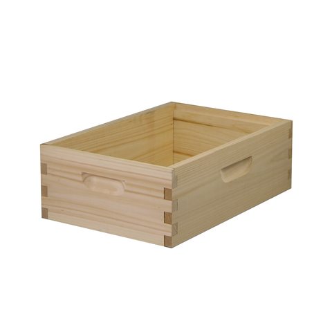 8-frame medium honey super, Eastern white pine, front