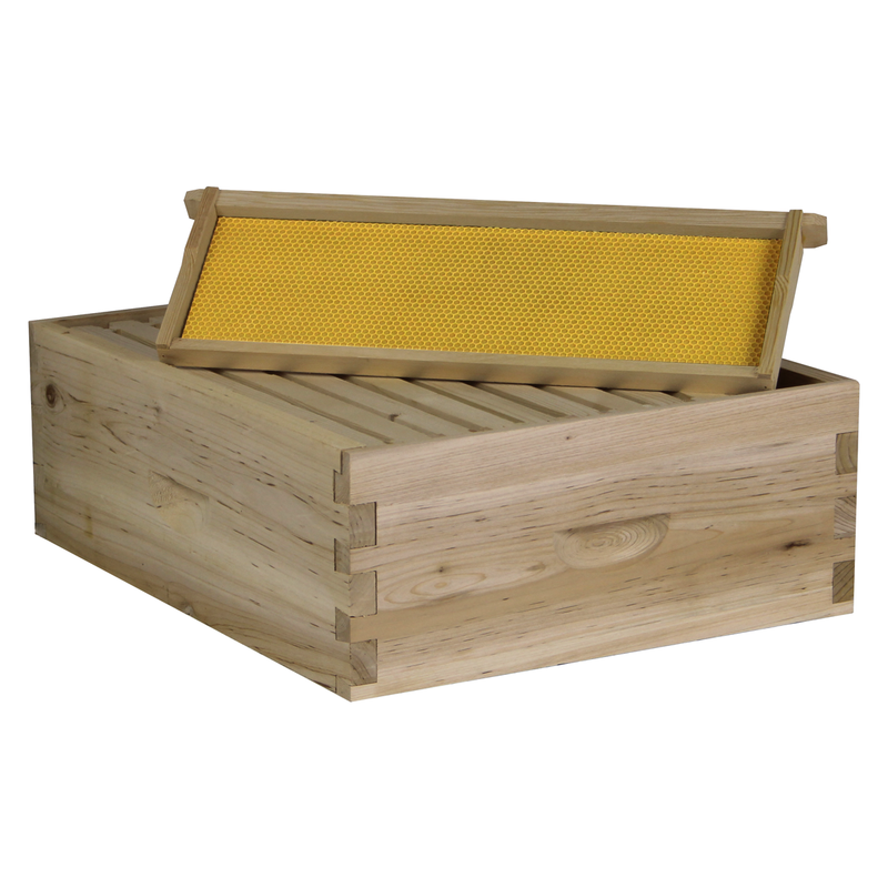 Load image into Gallery viewer, NuBee 10-Frame Beehive Starter Kit – Fully Assembled 1 Deep &amp; 1 Medium Boxes with Frames &amp; Wax-Coated Foundations
