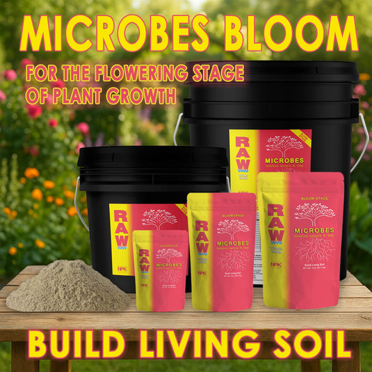 RAW Microbes Bloom Stage | Beneficial Bacteria & Fungi | Flower & Fruit Support
