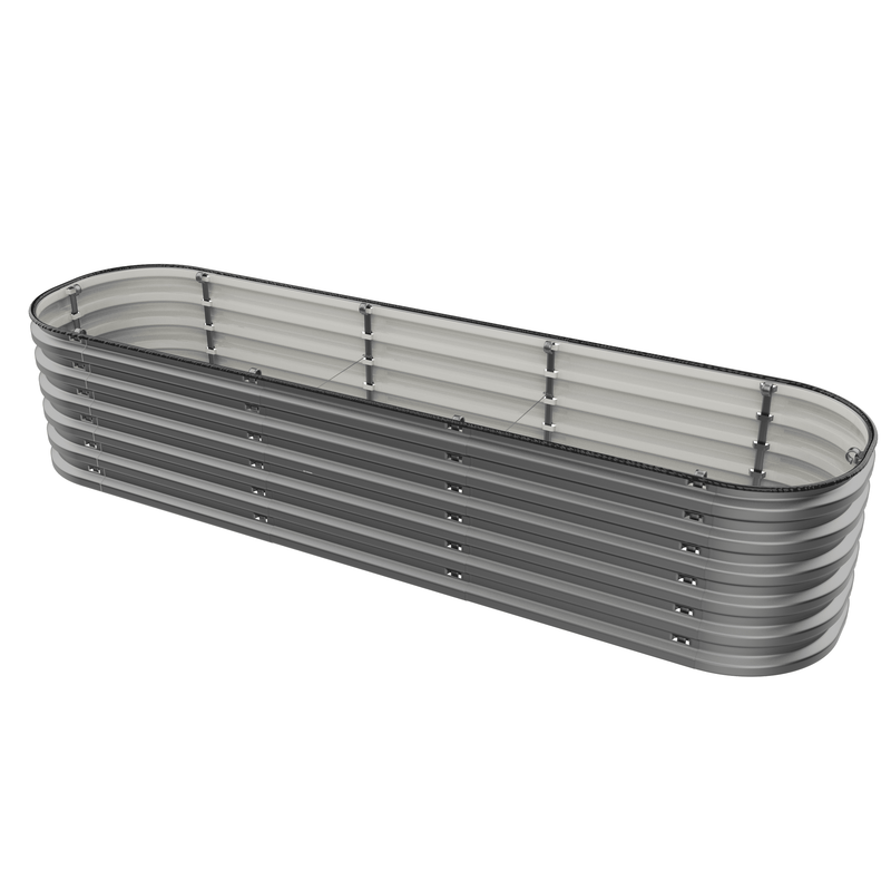 Load image into Gallery viewer, Gro-Rite "No Tools Needed" Premium Metal Raised Garden Bed Kit
