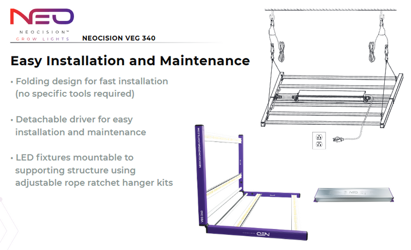 Load image into Gallery viewer, Neocision Spectra Veg LED Grow Light - DLC Listed
