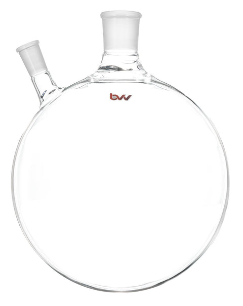 2 Neck Offset Round Heavy Wall Flask USA Made