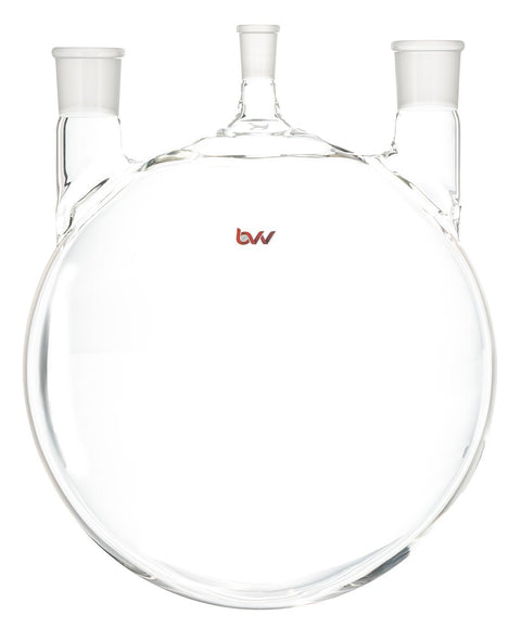3 Neck Heavy Wall Round Bottom Flask - USA Made, additional product view 2