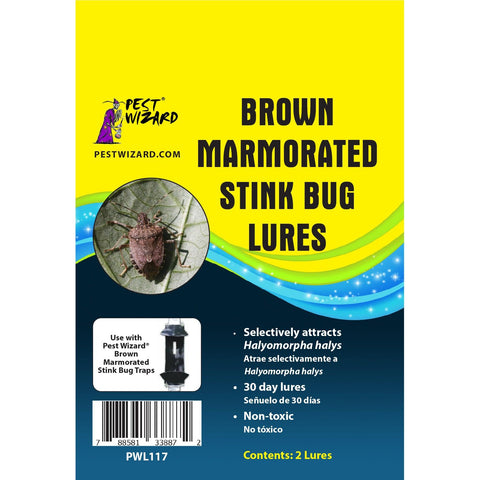 Pest Wizard Brown Marmorated Stink Bug pheromone lure 2-pack packaging
