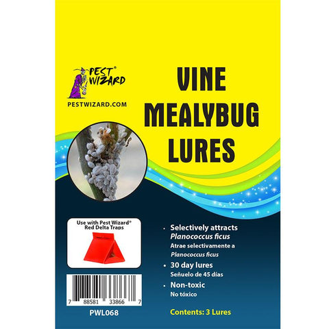 Pest Wizard Vine Mealybug pheromone lure 3-pack packaging