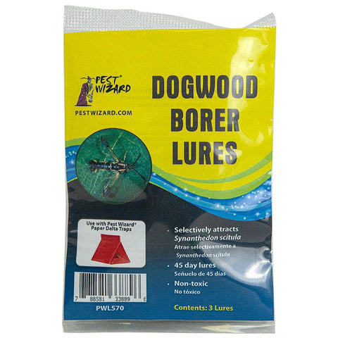 Pest Wizard Dogwood Borer pheromone lure 3-pack packaging