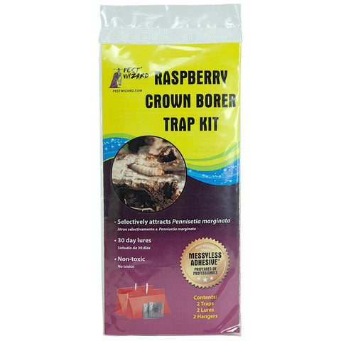 Pest Wizard Raspberry Crown Borer trap kit packaging