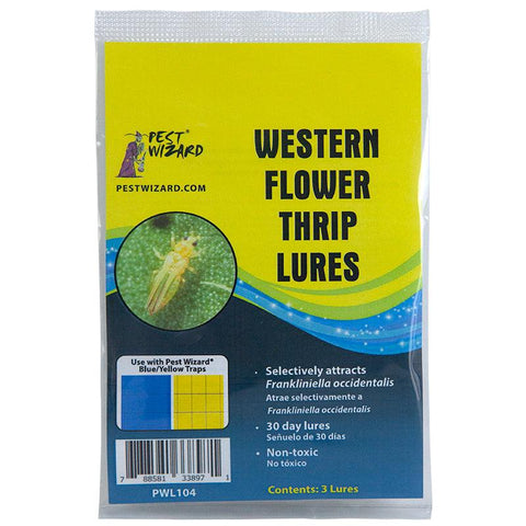 Pest Wizard Western Flower Thrips pheromone lure 3-pack packaging