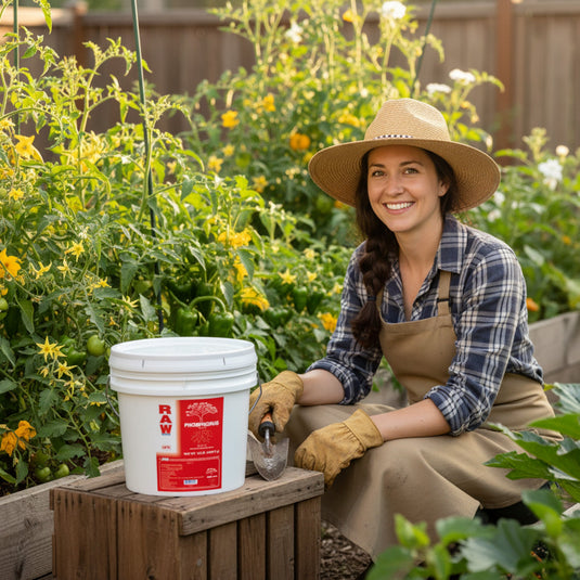 RAW Phosphorus | 61% Water-Soluble Phosphate + Ammonium Nitrogen | Bloom & Root Support