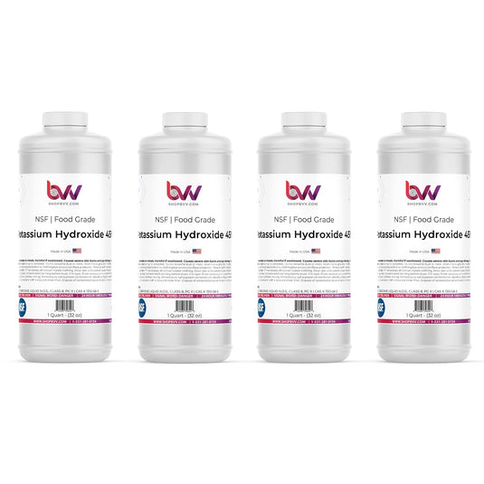 Liquid Potassium Hydroxide 45% - NSF Food Grade (KOH)