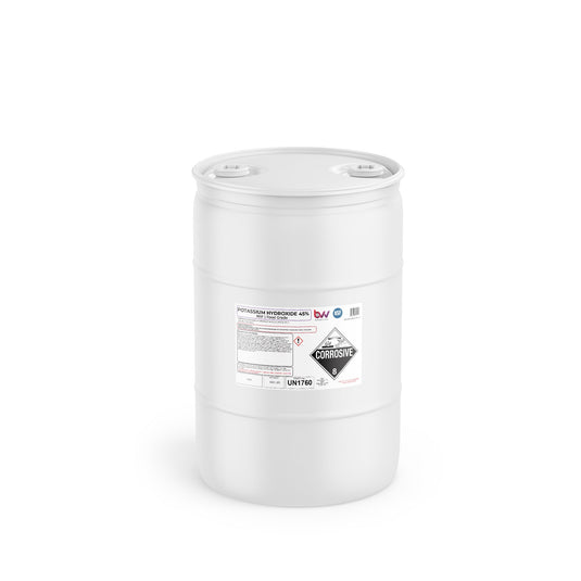Liquid Potassium Hydroxide 45% - NSF Food Grade (KOH)