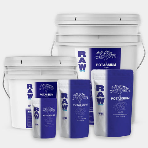 RAW Potassium water soluble supplement package