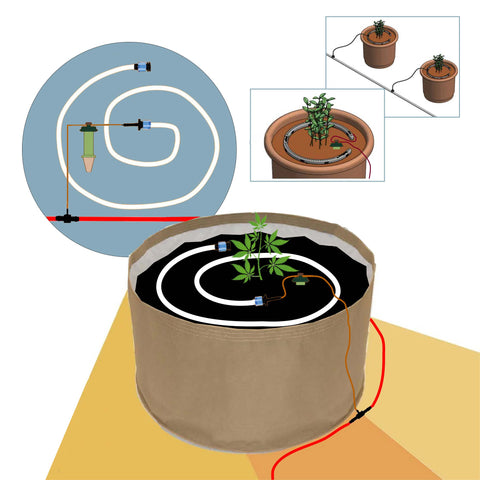 Blumat irrigation kit for pots