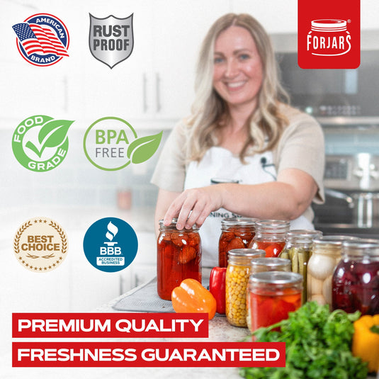 200 Count: 100 Regular Mouth + 100 Wide Mouth Canning Lids