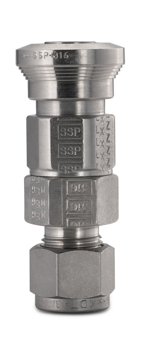 Quick disconnect fractional tube fitting body