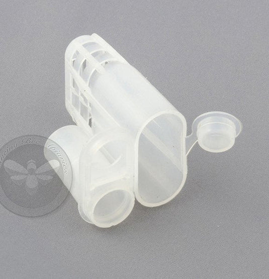 JZ/BZ pheromone-scented plastic queen cage for introducing queens to colonies.