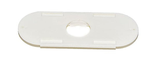 Plastic Porter-style bee escape for inner cover, clears bees at harvest.