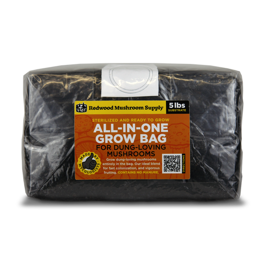 'All-in-One' Mushroom Grow Bag - Dung Loving