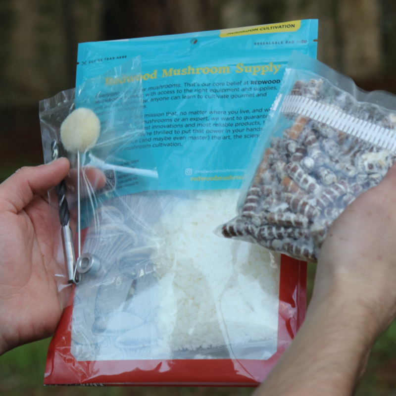 Load image into Gallery viewer, Shiitake Mushroom Outdoor Log Starter Kit
