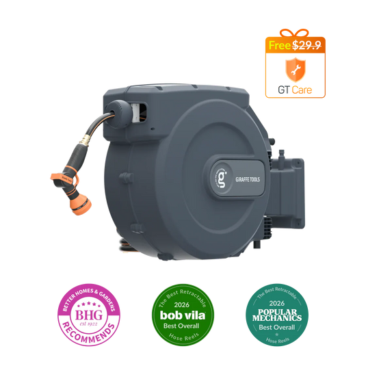 Retractable Garden Hose Reel 65ft-155ft