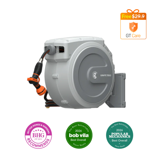 Retractable Garden Hose Reel 65ft-155ft
