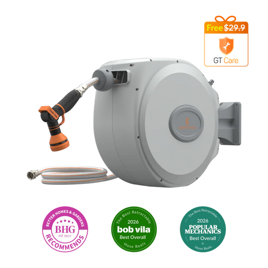 Retractable Garden Hose Reel 65ft-155ft