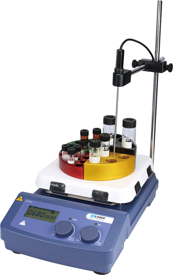 Load image into Gallery viewer, SCILOGEX SCI550-Pro LCD Digital 7 x 7 Magnetic Hotplate Stirrer, ceramic-glass plate, 110V, 50/60Hz US Plug
