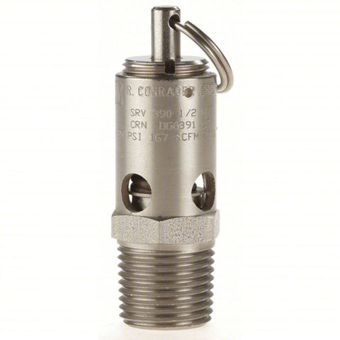 Stainless steel soft-seat safety valve