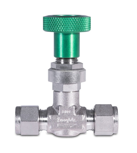 Stainless steel high flow metering valve