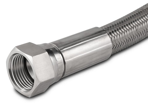 3/4 inch 37 degree JIC braided stainless steel hose, 48 inch