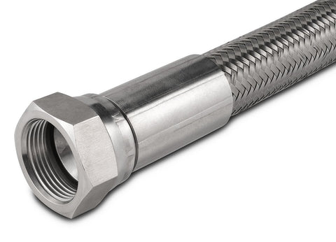 1 inch 37 degree JIC braided stainless steel hose, 48 inch