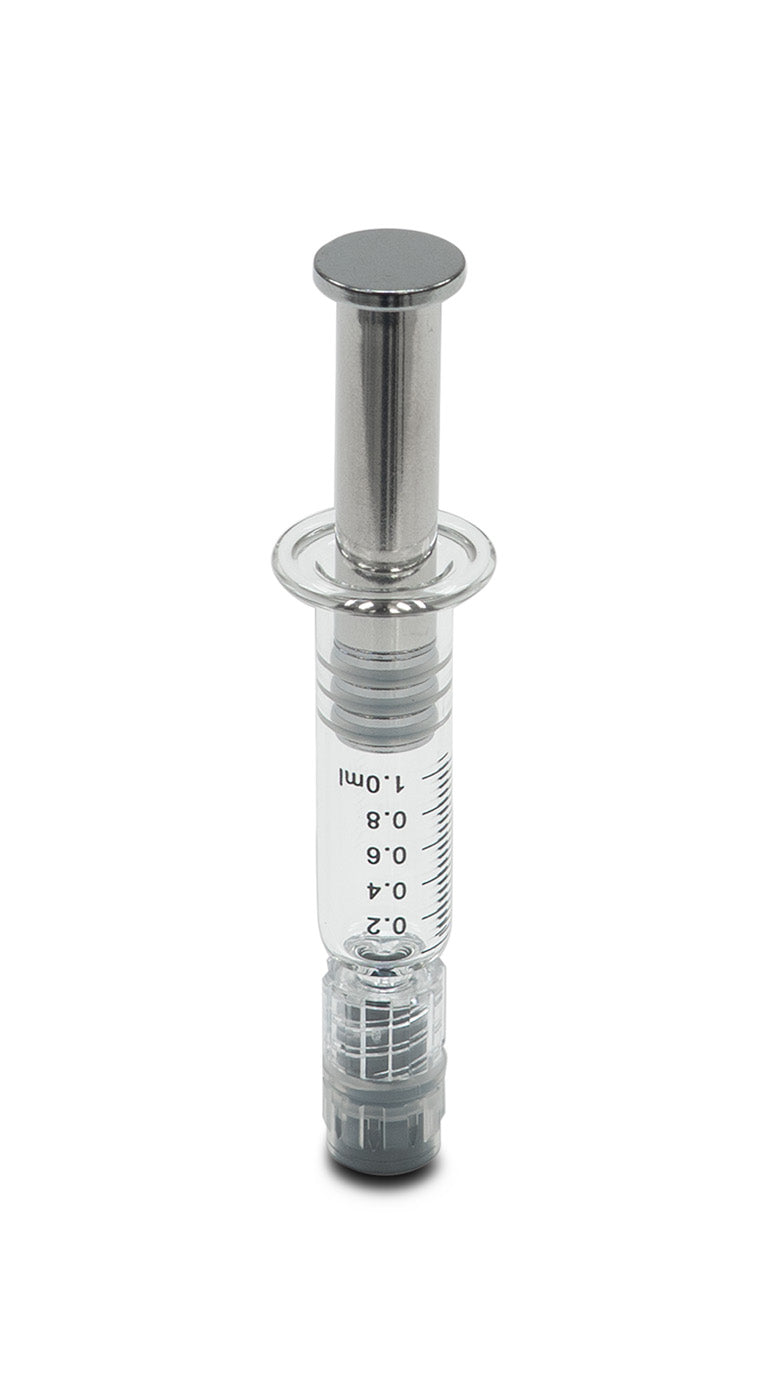 Load image into Gallery viewer, Glass Syringe-Luer lock metal Plunger And Borosilicate Glass
