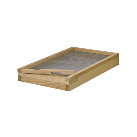 8-frame screened bottom board, Amish-made, front