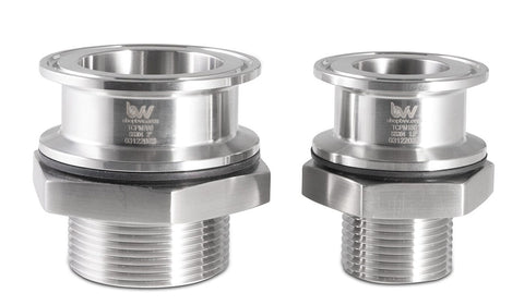 Stainless Tri-Clamp Weldless Bulkhead, additional product view 2