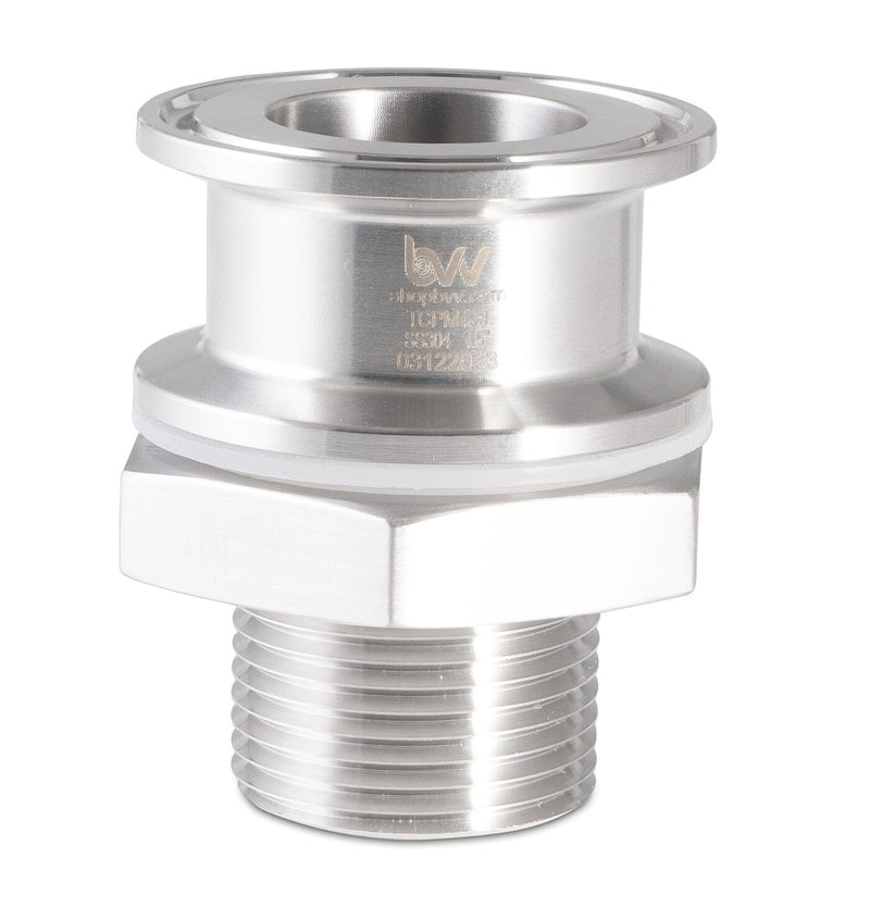 Load image into Gallery viewer, Stainless Tri-Clamp Weldless Bulkhead
