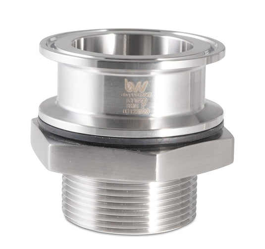 Stainless Tri-Clamp Weldless Bulkhead