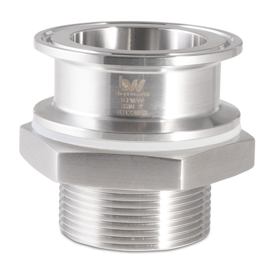 Stainless Tri-Clamp Weldless Bulkhead