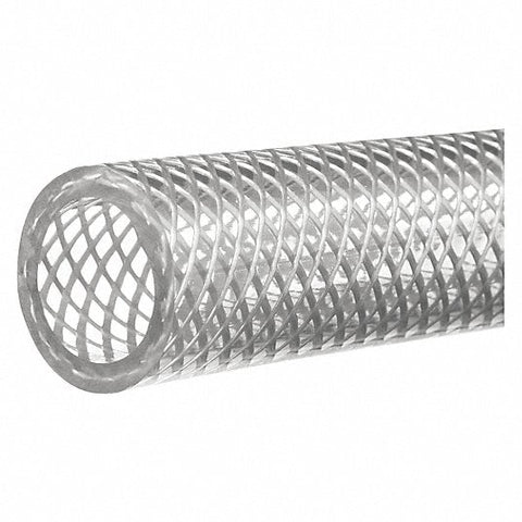 1 inch ID braided clear PVC hose, NSF-51 certified