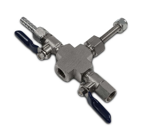 Valve Manifold - Cross with Hose Barb, additional product view 2