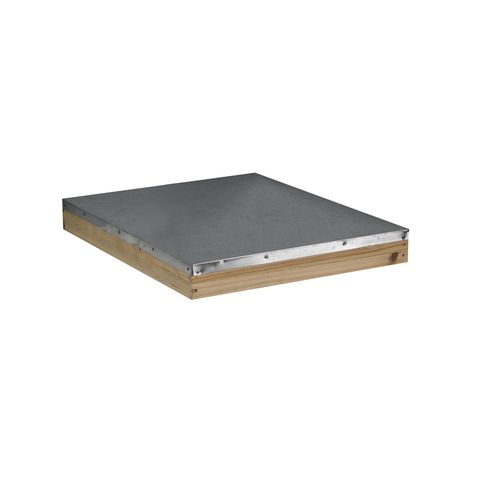 10-frame telescoping top cover, galvanized steel, front