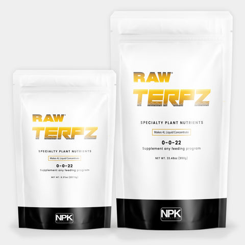 RAW Terpz water soluble supplement package