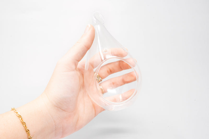 Load image into Gallery viewer, SALE - Set of 3 or 6 Teardrop Beach Terrariums with White Sand
