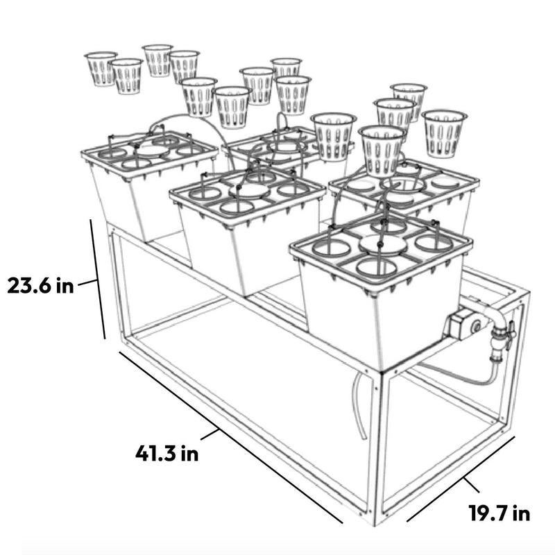 Load image into Gallery viewer, Tobato 5 – Dutch Bucket Hydroponic Growing System
