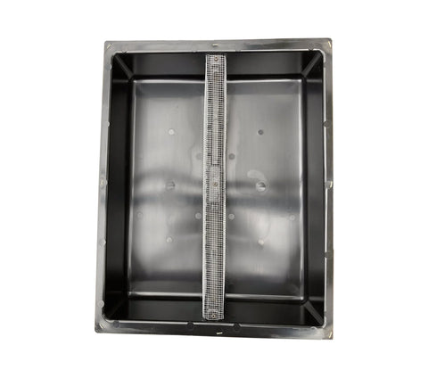10-frame plastic hive top feeder, single-piece construction for leak-resistant syrup feeding.