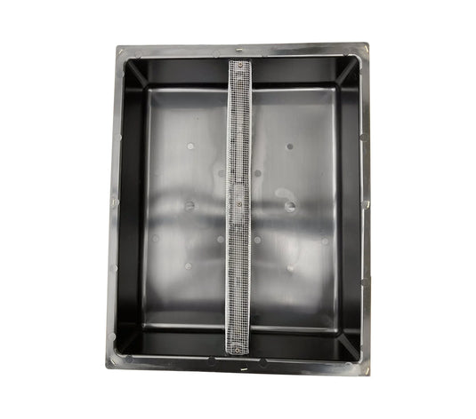 10-frame plastic hive top feeder, single-piece construction for leak-resistant syrup feeding.