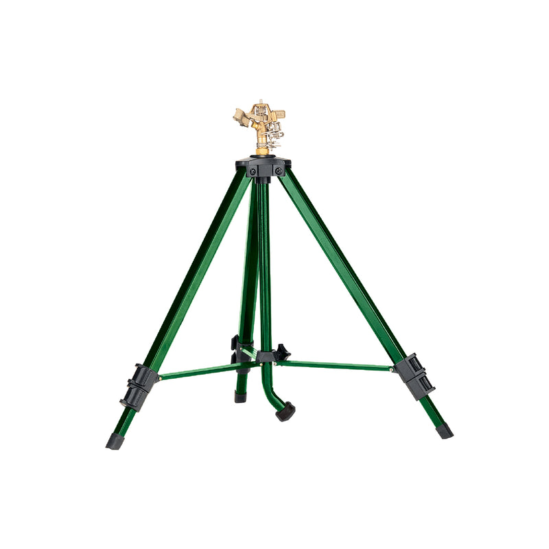 Load image into Gallery viewer, 1/2 Inch Brass Impact Sprinkler on Tripod Base 58308
